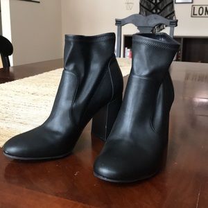 Leather Black Bootie
